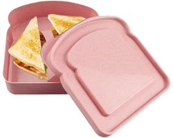 Luxe Lunchbox met Vakken - Broodtrommel voor Kinderen & Volwassenen - Bento Box - Lekvrij & Vaatwasserbestendig - Ideaal voor School, Werk & Picknick - Roze