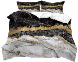 Luxe Marmeren Dekbedovertrekset voor Meisjes - Verschillende Kleuren en Maten