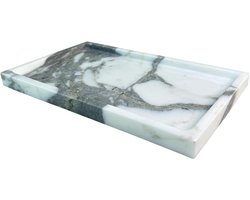 Luxe Marmeren Dienblad voor Badkamer, Keuken en Dressoir - Natuurlijk Steen