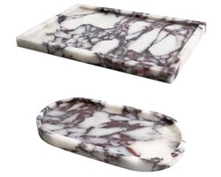 Luxe Natuurlijke Marmeren Ijdelheid Lade - Elegante Opbergmand voor Home Decor