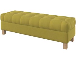 Luxe Opbergbank met Knooptufting, Gestoffeerd Voetenbank Rechthoekig Deken Kist