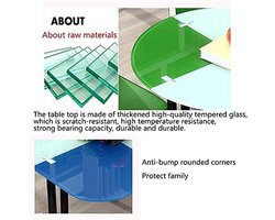 Luxe Oranje Ronde Eettafelset – Moderne 5-delige Glazen Eetkamerset met 4 Stoelen – Ø90x75 cm Tafel – Ideaal voor Eetkamer, Keuken, Bar, Kantoor of Balkon – Novihome