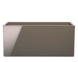 Luxe Plantenbak - Relax - 40x18x18 - Taupe - Shiny Look