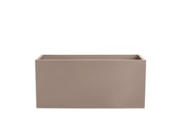 Luxe Plantenbak - Relax Matte - 40x18x18 Taupe - Indoor & Outdoor - Stone Look