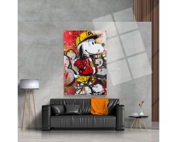 Luxe Plexiglas Schilderij Baddie | 150x100 cm | Woonkamer | Slaapkamer | Kantoor | Muziek | Design | Art | Modern | ** 5MM DIK**