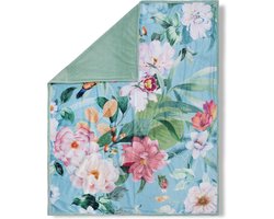 Luxe Polyester Plaid 130x160 cm - Bloemen en Vogels Print - Multi - Voor 1 Persoon - Descanso