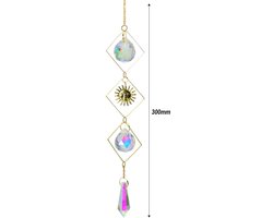 Luxe Prisma Suncatcher - Raamdecoratie - Kristal - Woondecoratie - Tuin Decoratie - Geluk - Raamhanger - Cadeau - Wonen