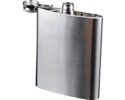 Luxe RVS heupfles - 236 ml drankflacon - veldfles voor wandelen en kamperen