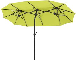 Luxe Salerno Rechthoekige Balkonparasol 300 x 150 cm - UV 50+ Bescherming - Knikbaar & Met Slinger - Inclusief Beschermhoes