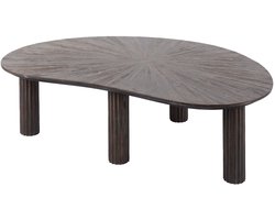 Luxe Salontafel Bruin - Salontafel Buiten (110x68x36cm) - Salon Tafel - Salontafel Woonkamer - Bijzettafel voor Buiten / Woonkamer / Tuin - Bijzettafeltje Tuin / Woonkamer / Buiten - Bijzettafeltjes Woonkamer
