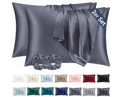 Luxe Satijn Kussensloop - Bescherming voor Haar en Huid - Set van 2 - Diverse Kleuren