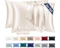Luxe Satijn Kussensloop - Bescherming voor Haar en Huid - Set van 2 - Meerdere Kleuren