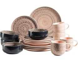 Luxe Servies - serviesset  4 personen - dinnerset - borden, schalen, mokken set - duurzaam - premium kwaliteit