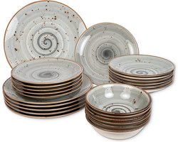 Luxe Servies - serviesset 6 personen - dinnerset - borden, schalen, mokken set - duurzaam - premium kwaliteit