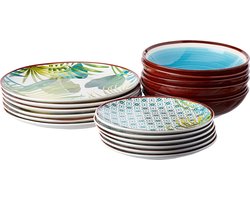 Luxe Servies - serviesset 6 personen- dinnerset - borden, schalen, mokken set - duurzaam - premium kwaliteit