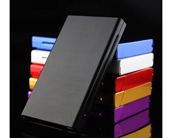Luxe Sigarettendoosje Aluminium – Aluminium Sigarettenhouder 7 Sigaretten - Sigaretten Opbergdoosje - Sigaretten box – Zwart
