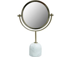 Luxe Spiegel - Marmer - Spiegels - Staande Spiegel - Metaal - 35 cm hoogL