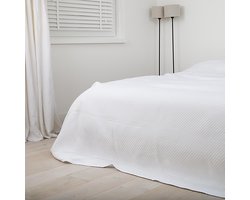 Luxe sprei - Aspen wit - 180x260