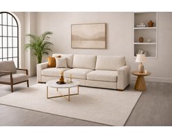 Luxe Taupe Vloerkleed 160x230 cm – Zacht & Warm Tapijt – Antislip Hoogpolig Kleed voor Woonkamer, Slaapkamer- vloer kleed- Modern Scandinavisch Design –, Onderhoudsvriendelijk, Stijlvol & Tijdloos –Premium Interieur Decoratie-tapijt