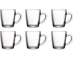 Luxe Theeglazen Set – 6 Stuks - Premium Kwaliteit - Theeglas – Theekopjes – Set van 6 – Theeglas – Glas – Theeglazen met Oor/Handvat