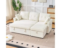 Luxe Uitschuifbare Slaapbank - 206x130x85 cm - Arqam