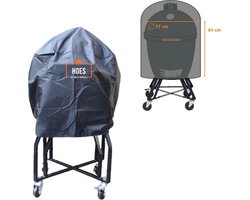 Luxe waterdichte ronde BBQ hoes - 84 cm x 77 cm - Barbecue beschermhoes - BBQ accessoires - Geschikt voor o.a. Kamado, Big Green Egg, Grill Guru, The Bastard, Patton, Weber