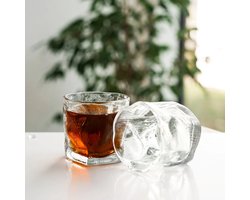 Luxe Wave Drinkglazen Set - 6 Stuks - Tumbler Whiskeyglazen & Waterglazen - 230 ml - Hittebestendig voor Warme & Koude Dranken - 'Wave Snow' Design
