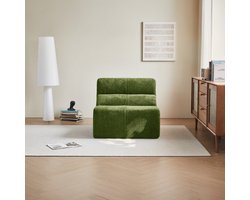 Luxe Wolkenzachte Regenboog-Fluwelen Fauteuil, Perfect voor Woonkamers, Kantoren en Kleine Appartementen- wit