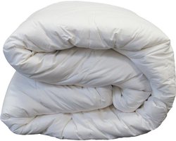 Luxe Wollen 4-Seizoenen Dekbed (met Rits) - 100% Zuiver Scheerwol - 140x220 cm