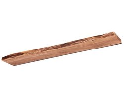 Luxe Zwevend Wandplank Hout - Muurplankje Zwevend (120 cm) - Wandplank Kinderkamer - Houten Wandplank Industrieel met Metaal - Zwevende Wandplank/ Boekenplank - Nachtkastje - Wandplanken Bruin - Muur Plank