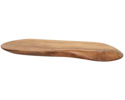 Luxe Zwevend Wandplank Hout - Muurplankje Zwevend (60 cm) - Wandplank Kinderkamer - Houten Wandplank Industrieel met Metaal - Zwevende Wandplank/ Boekenplank - Nachtkastje - Wandplanken Bruin - Muur Plank
