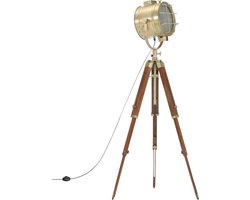 LuxeLivin' - Vloerlamp driepoot 165 cm massief mangohout