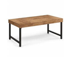 Luxevo Eettafel - 140 cm - Industrieel - Hout & Zwart Metaal