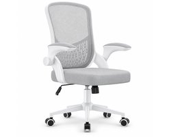 Luxevo Ergonomische Bureaustoel – Verstelbare Kantoorstoel voor Volwassenen – Grijs