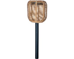 Luxform | 2x Solar Tuinlamp Rattan | 5Lm Warm Wit