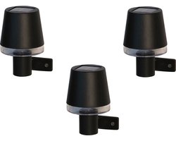 Luxform - 3x Solar Wandlamp Buiten - Cala d'Or - Werkend op zonne-energie - Set van 3 stuks