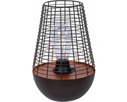 Luxform Chelsea - Tuin Tafellamp - oplaadbare USB LED lamp - Koper