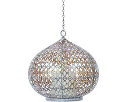 Luxform Edessa - Tuinlamp - oplaadbare USB LED lamp - Brons - Zilver