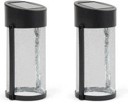 Luxform - Solar 2x Buiten Wandlamp - Catala - 6 Lumen - Werkend op zonne-energie - Set van 2 stuks