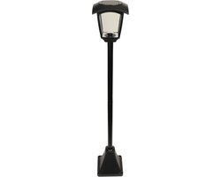 Luxform - Solar Intelligent Hybride Tuinlamp - Minnesota - 100 Lumen - Lantaarnpaal - Tuinlantaarn - Werkend op zonne-energie