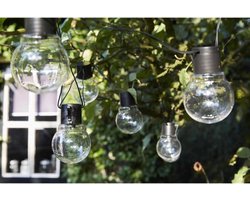 Luxform - Solar Lichtsnoer met 10 lampjes - Menorca - feestverlichting werkend op zonne-energie