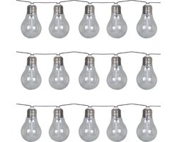 Luxform - Solar Lichtsnoer met 15 LED lampjes - Corfu- feestverlichting - werkend op zonne-energie