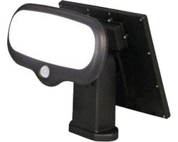 Luxform - Solar Wandlamp Buiten - Montevideo - Security PIR - Solar LED - Zwart - beveiligingslamp met bewegingssensor - Werkend op zonne-energie