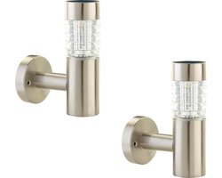 Luxform - Solar Wandlamp Buiten - Tacoma - 2 stuks - 5 Lumen - Werkend op zonne-energie