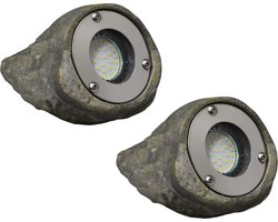 Luxform Tuinlampen steenvormig Tatra 12 V 2 st 60254