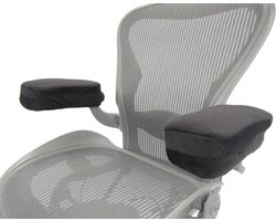 Luxiba - Memory Foam Visco armleuningen bekleding armsteun voor bureaustoel werkplek thuiskantoor | Arm-Eaz armleuningen kussen voor ellebogen comfort