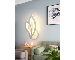 LuxiLamps - Bloemblad Wandlamp - Moderne Muurlamp - Warm Wit - Woonkamerlamp - Slaapkamer - Wanddecoratie