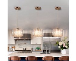 Luxueuze Kristallen Hanglamp - Kroonluchter Hanglamp - Moderne Hanglamp - Goud - Kroonluchter - E27