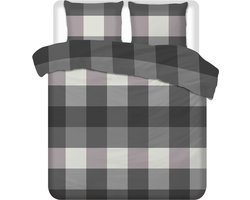 Luxueuze Terschellinger Flanellen Winter Dekbedovertrekset – Modern Blokpatroon – Voor Ultiem Comfort en Warme Nachten – 140x200/220 cm