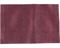 Luxury Placemat Krokodil - Paars - PVC - 30 x 45 - Set van 2